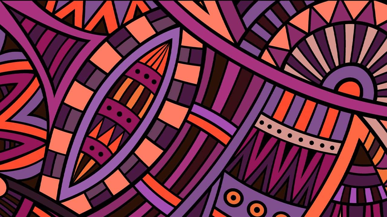 Abstract African art pattern.