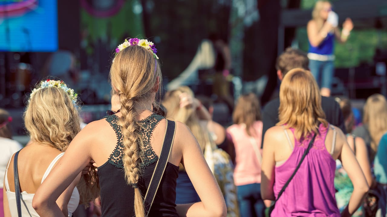 Audience of New Jersey residents at a local music festival. Image produced by More Jersey.