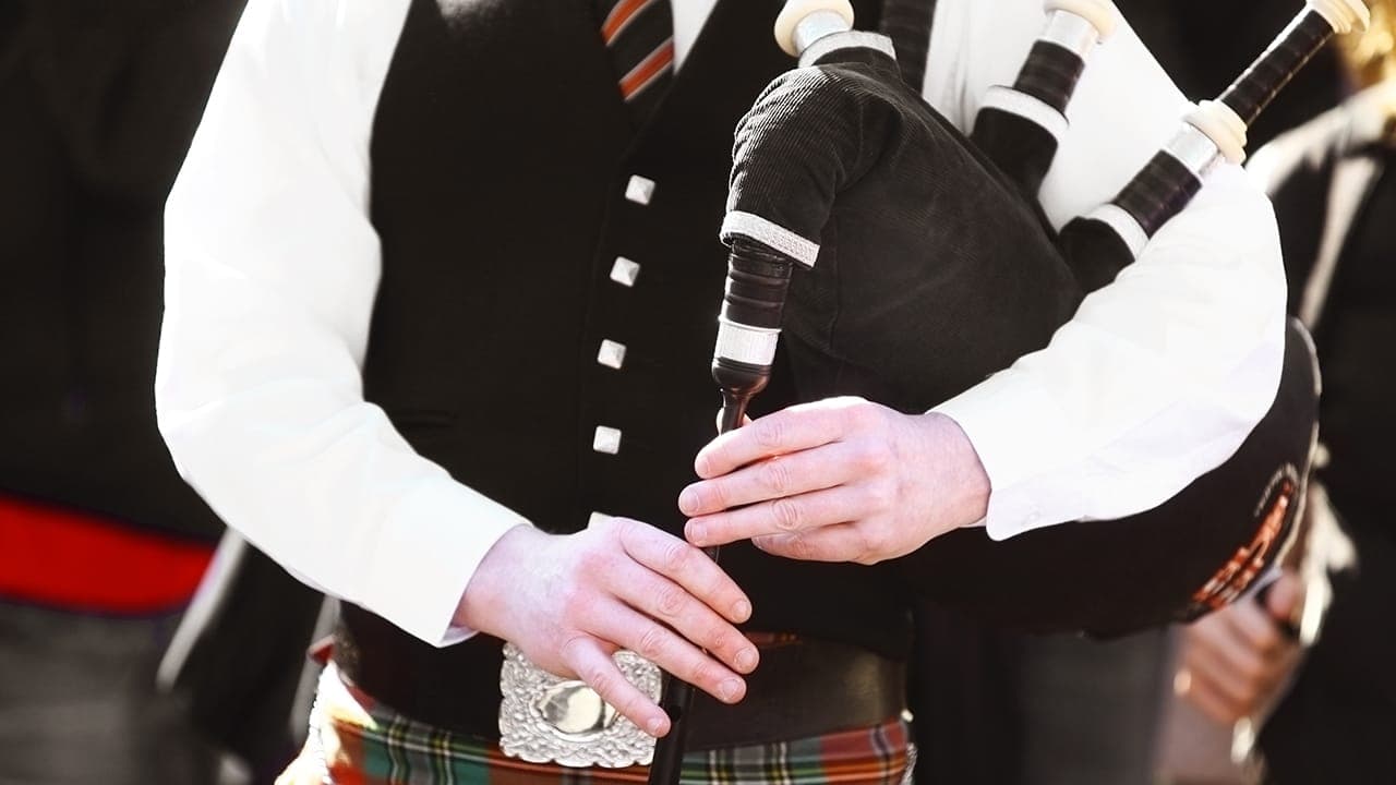 Bagpiper playing at Scottish event in New Jersey.