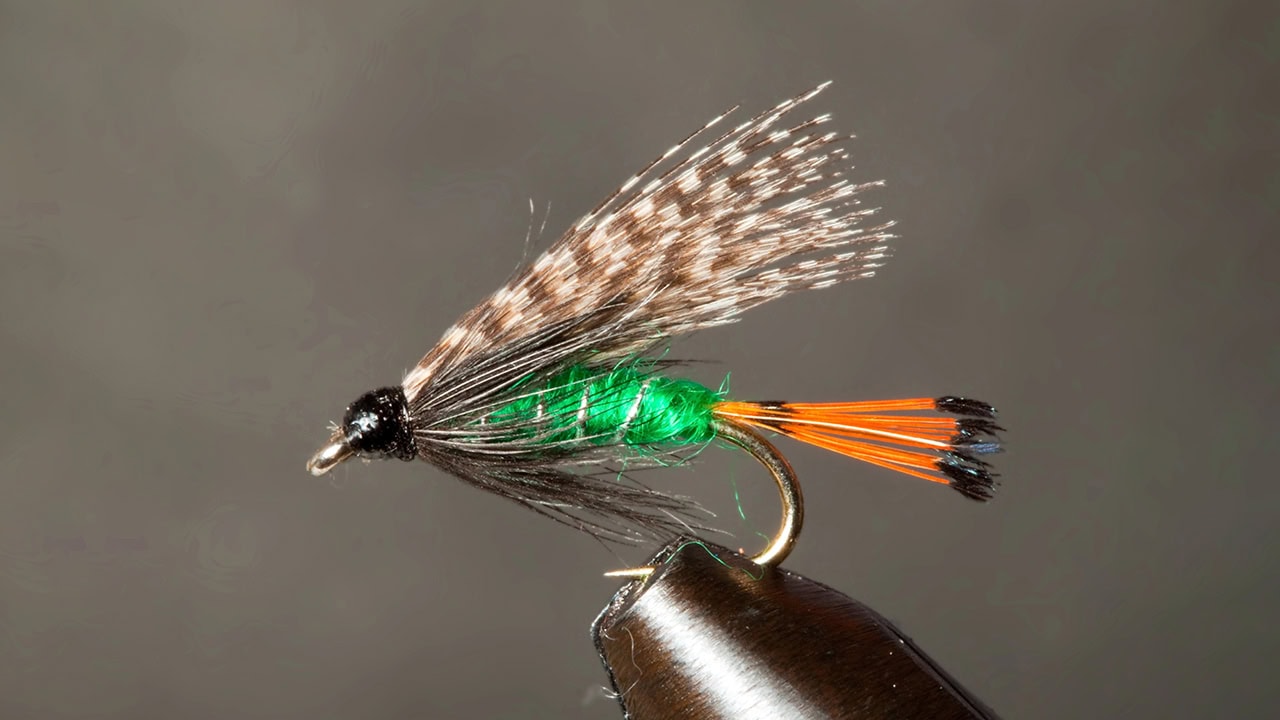 Close-up of fly fishing lure. Image produced by More Jersey.