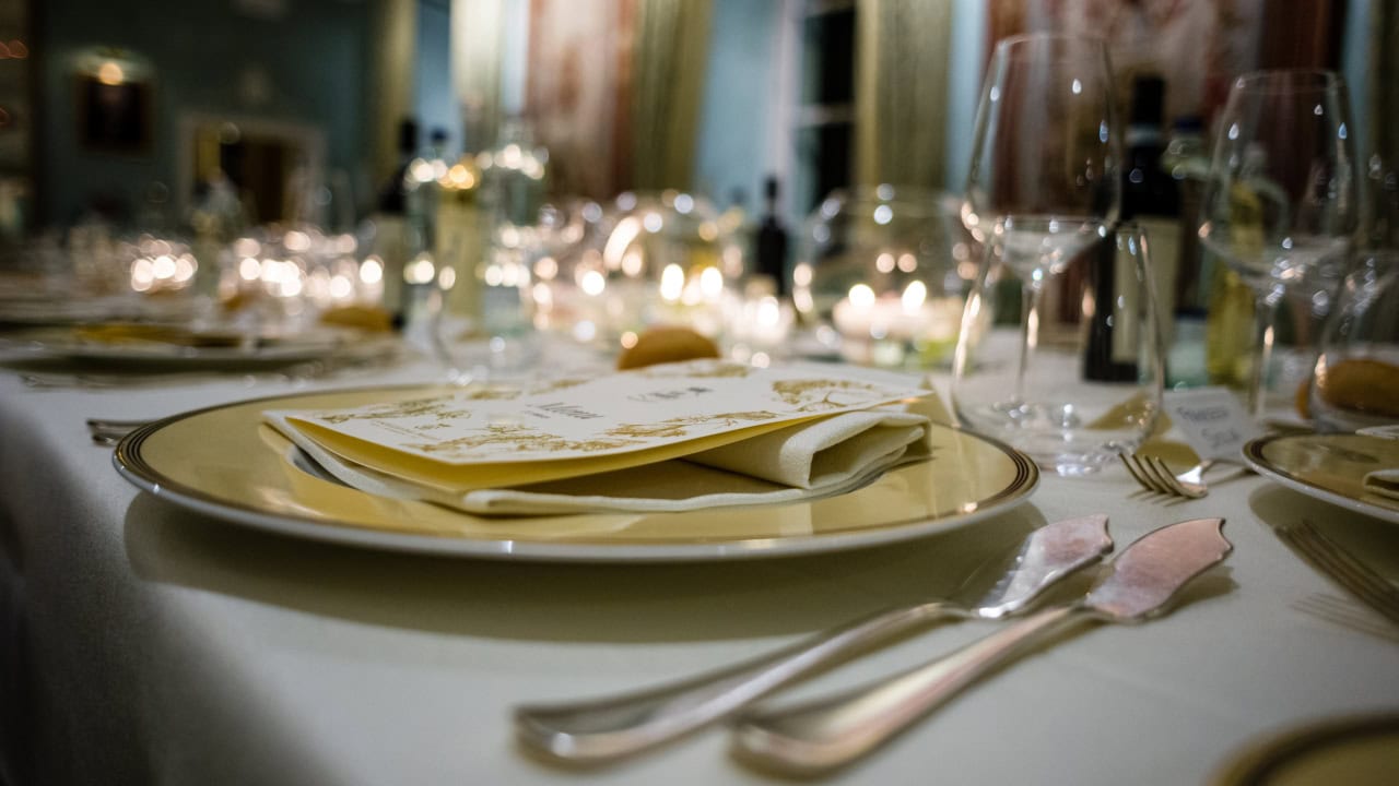 Close-up of table at New Jersey gala dinner event. Image produced by More Jersey.