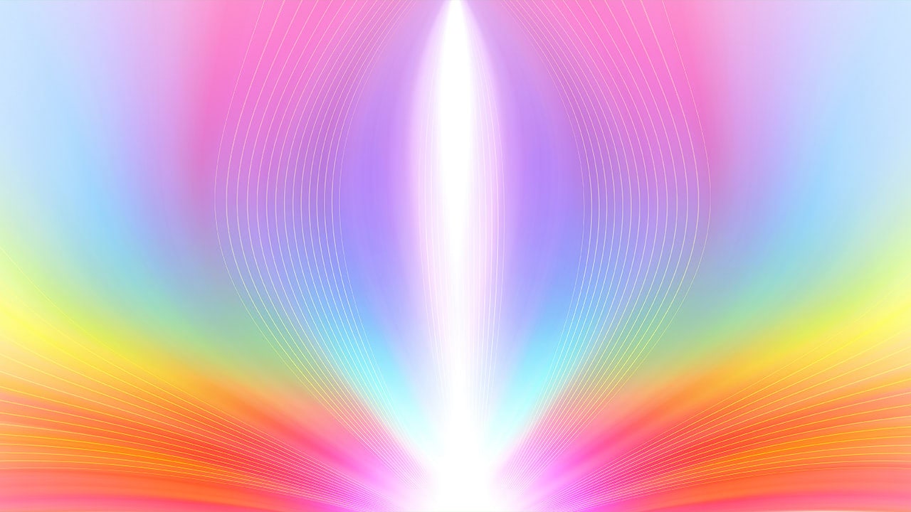 Color spectrum of holistic positive energy.
