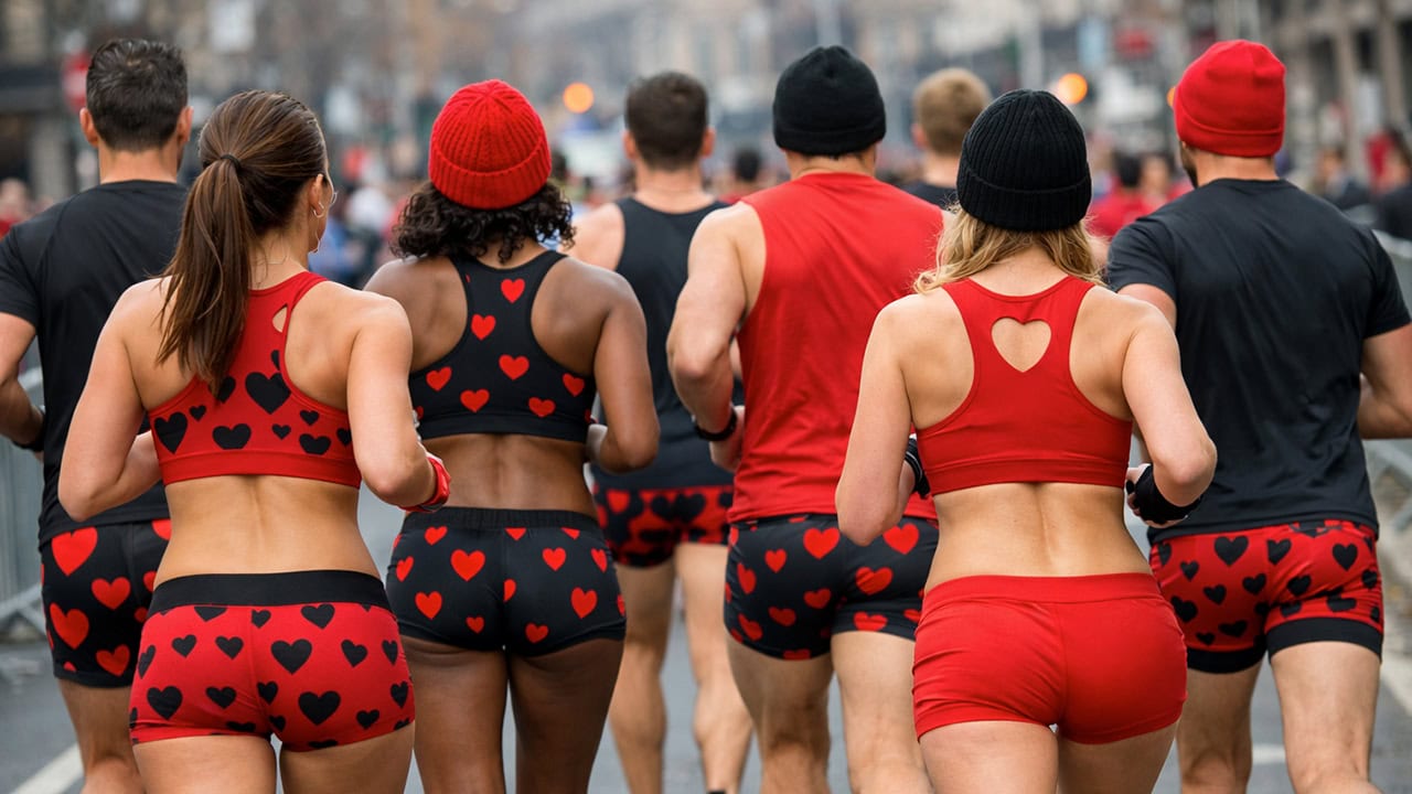 Cupids Undie Run New Jersey event. Image produced by More Jersey.