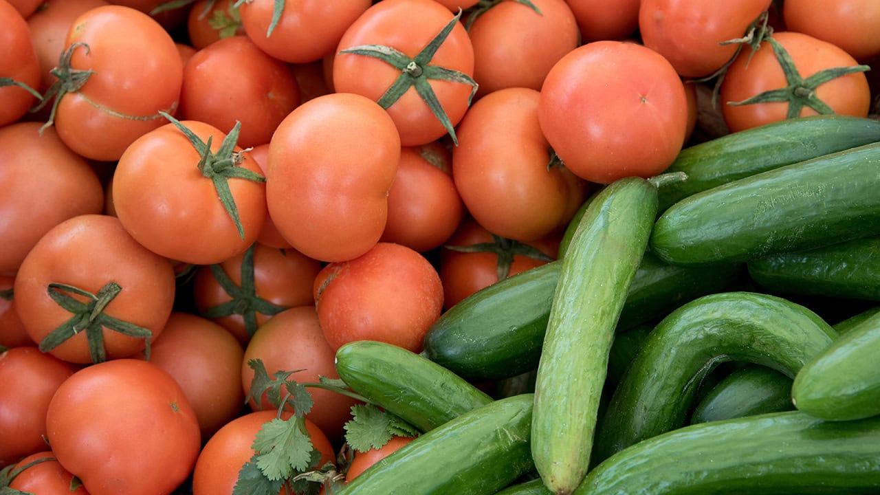 Fresh vegetables at local New Jersey farmer's market. Image produced by More Jersey.