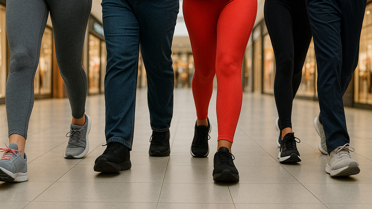 Group of residents walking at New Jersey for exercise. Image produced by More Jersey.