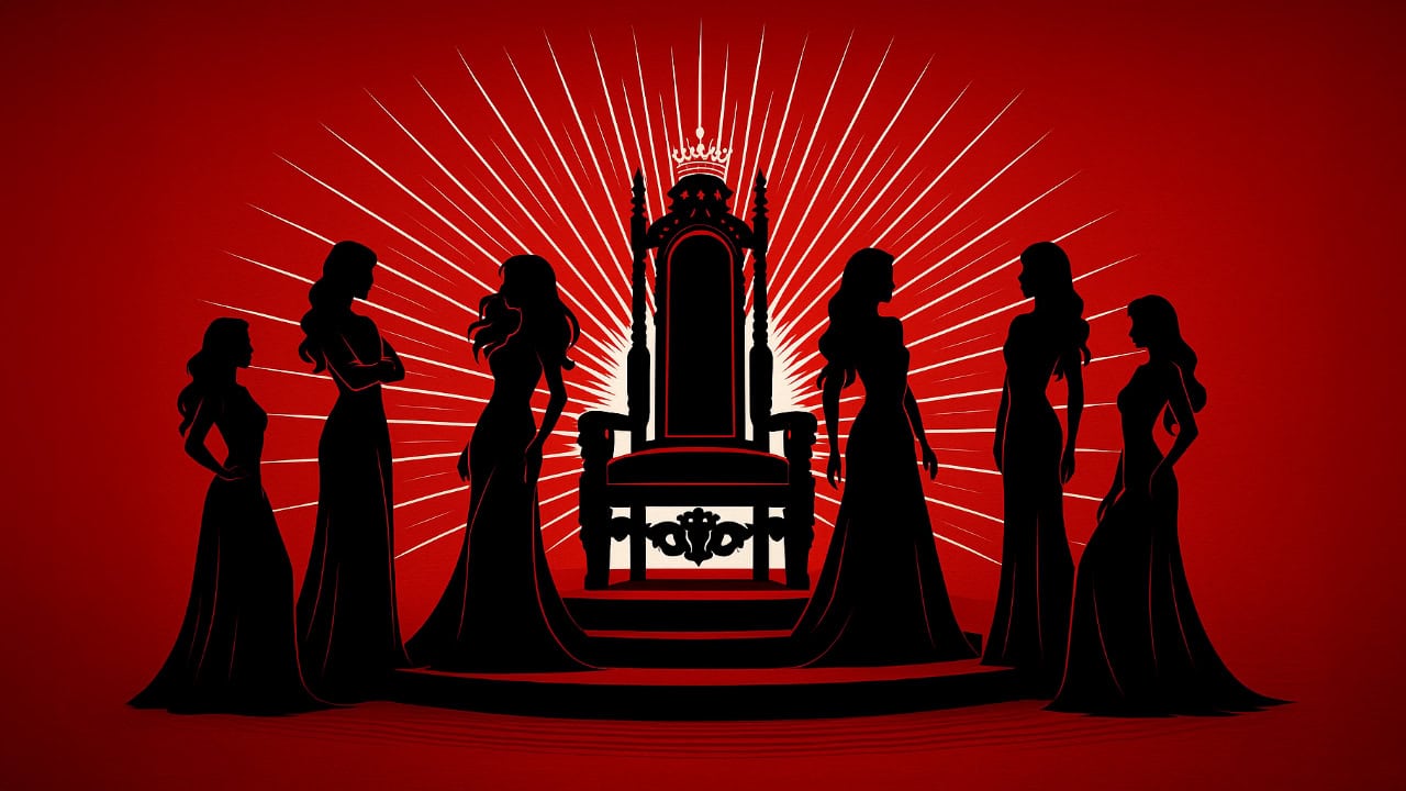 Ladies in Waiting: The Judgement of Henry VIII performance art. Image produced by More Jersey.
