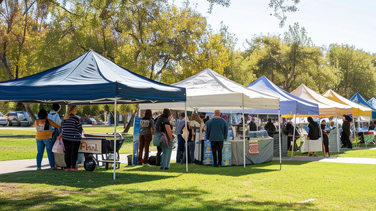 Outdoor community festival at local New Jersey park. Image produced by More Jersey.