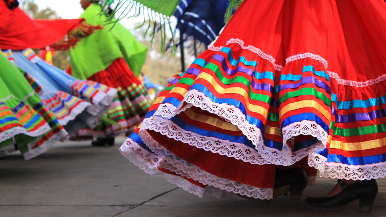 Traditional Mexican dancing during New Jersey cultural event. Image produced by More Jersey.