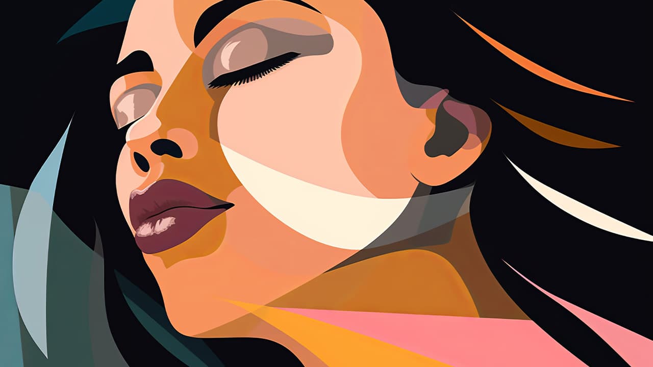 Vibrant digital illustration of a female depicting womanhood.