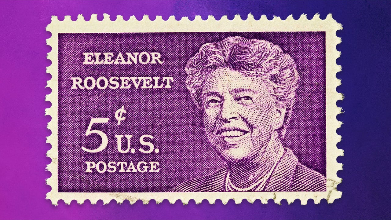 Vintage Eleanor Rooservelt stamp.